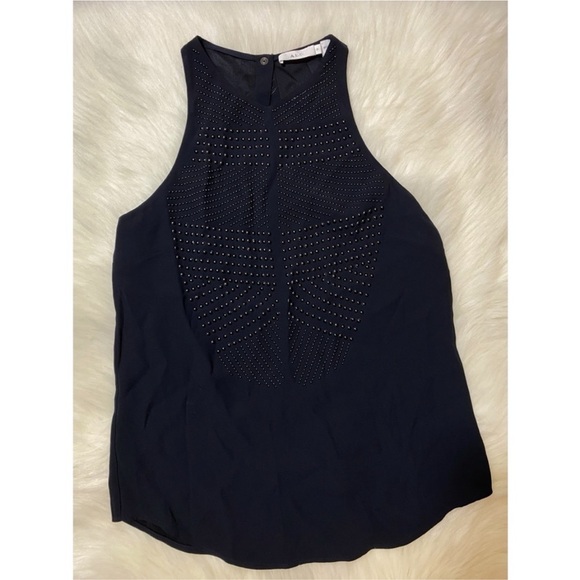 A.L.C. Black Brenner Tank Studded Top/Cami Tank - Picture 2 of 4